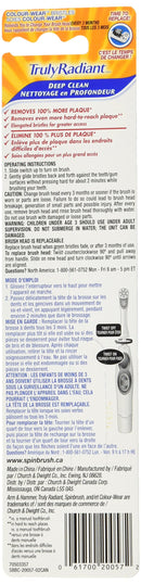 ARM & HAMMER Spinbrush Truly Radiant Deep Clean Replacement Brush Heads Soft Arm & Hammer