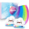 Rainbow Bath Bombs Valentine's Day Gift Set, Ribivaul Handmade Bath Bombs with Natural Ingredients and Dreamy Rainbow Effect, Bubble Bath Bomb for Kids and Women at Holiday and Birthday Ribivaul