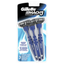 Gillette Mach3 Men's Disposable Razor, 3 Count, Mens Razors/Blades Gillette