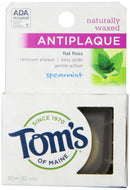 Tom's of Maine Naturally Waxed Antiplaque Flat Dental Floss, Spearmint, 32 Yards Tom's of Maine