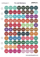 Young Living Essential Oil Labels Bottle Cap Stickers For YL EO Bottles, 7 Sheets 616 Lid Stickers For Aromatherapy Containers by Got Oil Supplies Discount Manufacturing & Distributing
