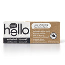 Hello Activated Charcoal Epic Teeth Whitening Fluoride Toothpaste and Toothbrush, Fresh Mint and Coconut Oil, Vegan, SLS Free, Gluten Free and Peroxide Free, 4 Ounce (Pack of 2) hello