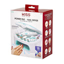 KISS Power File X Nail Dryer, All-In-One Nail Care Kit (2464N) KISS