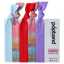 Popband London | Hair Tie | Summer Breeze | For All Day and Night | No Hair Crease | No Hair Damage | 5 Pc POPBAND