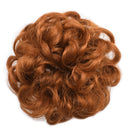 OneDor Ladies Synthetic Wavy Curly or Messy Dish Hair Bun Extension Hairpiece Scrunchie Chignon Tray Ponytail (130A-Fox Red) Onedor