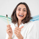 Charcoal Ion Bamboo Toothbrush, Soft Toothbrush with Charcoal Teeth Whitening, BPA Free Charcoal Toothbrush, Bamboo Charcoal Toothbrush, 2 Pack - Primal Life Organics Primal Life Organics