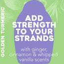 OGX Strength & Length + Golden Turmeric Shampoo with Coconut Milk to Soothe Scalp & Nourish Hair, Ayurveda Sulfate-Free Surfactants for Stronger & Longer Hair, 13 fl. oz OGX Store