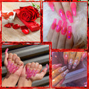 Makartt Poly Nail Extension Gel, 30ML Pink Strawberry Jelly Pink Builder Nail Gel Spring Summer Trendy Nail Art Design Nail Extension Gel P-91 Makartt Store