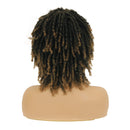 Dreadlock Synthetic Braiding Short Wigs for Black Women Crochet Twist Braids Wigs Afro Curly Synthetic Hair Braiding Wig African Hairstyle (M1B/27) Magibrunette