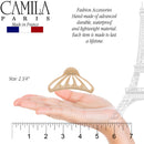 Camila Paris CP3082 French Hair Clips for Women for Thick Volume Hair, Beige, Girls Hair Claw Clips Jaw Fashion Durable and Styling Hair Accessories for Women, Strong Hold No Slip Grip, Made in France Camila