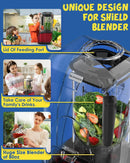 Commercial Quiet Blender, 2200 Watt Professional Countertop Blender with 80oz Pitcher, Built-in Pulse & 15-speeds Control, Smoothie Blender for Commercial and Home, K90 Red Infinity Warehouse