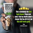 Grip Clean | Hand Cleaner for Auto Mechanics - Heavy Duty Pumice Soap, All Natural & Dirt Infused w/Stiff Bristle Fingernail Scrub Brush for Men & Mechanics Grip Clean
