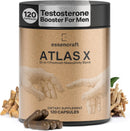 Essencraft Atlas X Testosterone Supplement for Men – 10-in-1 Natural Testosterone Booster & Muscle Booster w/Shilajit, Zinc, Tongkat Ali, & More (120 Capsules) Infinity Warehouse