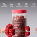 Haroutine Liposomal Hair, Skin & Nails Gummies, 2500 mcg Liposomal Biotin, 1200 mcg Vitamin A, 2 mg Vitamin E, Healthy Hair, Nail Strengthener, Skin Support - 30 Servings Raspberry Rose Flavor Infinity Warehouse