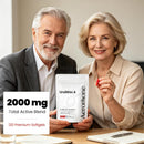 Urolithin A Supplement, 2000mg 6 in 1 Vital Longevity Blend - 120 Softgels | with Liposomal NAD+, CoQ10, Trans-Resveratrol, TMG, PQQ丨for Cellular Renewal* & Healthy Aging*, Mitochondrial Support* Infinity Warehouse