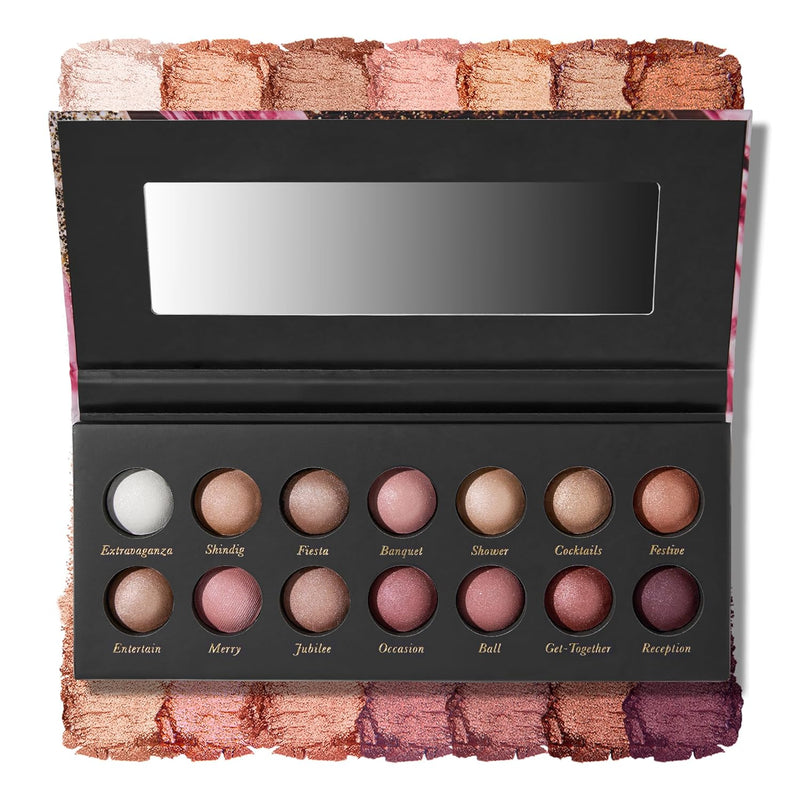 LAURA GELLER NEW YORK The Delectables Earthy Essentials Baked Eyeshadow Palette | 14 Pigmented Eyeshadows Blendable Natural Look Infinity Warehouse