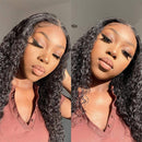 Midulla Lace Front Wig Human Hair Deep Wave Wig 4×4 Brazilian Human Hair Wig for Black Women Human Hair Curly Wigs Pre Plucked With Baby Hair Natural Color 16 Inch Midulla Store