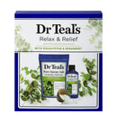 Dr Teal's Eucalyptus Epsom Salt & Foaming Bath Oil Sampler Gift Set - Give The Gift of Rejuvenation & Self Care! - 14 oz Bag of Eucalyptus Bath Salts & 3 oz Bottle of Eucalyptus Foaming Bath Oil Dr Teal's