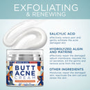 Butt Acne Clearing Cream, Thigh Acne Clearing treatment, Made in USA, Clears Acne, Pimples, and Dark Spots for the Buttocks and Thigh Area. Moisture, Heal and Recover with noticeable result in 4 days BellamiLuxx
