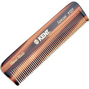 Kent A FOT Handmade All Fine Tooth Saw Cut Beard Comb - Pocket Comb and Travel Comb - Styling Comb or Wet Comb for Fine or Thinning Hair, Beard Care, and Hair Care for the Essential Kent Beard Kit KENT
