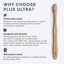 PLUS ULTRA Case Bundle | 1 Kids Size Toothbrush & 1 Kid's Bamboo Travel Case Plus Ultra