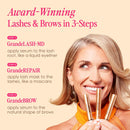 Grande Cosmetics Lash & Brow Lineup - GrandeLASH-MD, GrandeBROW, GrandeREPAIR, for Longer, Thicker-Looking Eyelashes & Fuller, Bolder-Looking Eyebrows, Strengthens, Softens, & Protects Infinity Warehouse