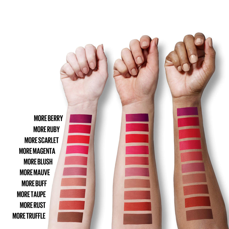 Maybelline New York Color Sensational Ultimatte Lipstick Thats Lightweight/Comfortable Intense Lip Color Pigment Soft Powder Matte Slim Lipstick, 199 More Ruby, 1 Oz Maybelline New York