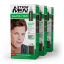 Just For Men Shampoo-In Color, Mens Hair Dye with Vitamin E for Stronger Hair - Medium Red Brown, H-37, 3 Pack (Formerly Original Formula) Just for Men