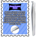 G.S Volume Eyelash Extension Tweezer - Professional Angled Curved Pointed L-Shaped Precision Tweezers for 3D 4D 6D Lashes Extension - Silver Non Slip Handle ELT-013 G.S ONLINE STORE
