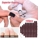 MelodySusie 2 in 1 Nail Dust Collector with Nail Drill, 100 pcs Professional Sanding Bands, Acrylic Nail Clipper Purple MelodySusie