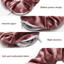 Jaolex 7-PACK Velvet Hair Scrunchies with Hidden Zipper Pocket- Stash Scrunchy Hair Ties Elastics Bobbles Hair Bands Bobble Scrunchy for Women, VSCO Girls and Teen Jaolex