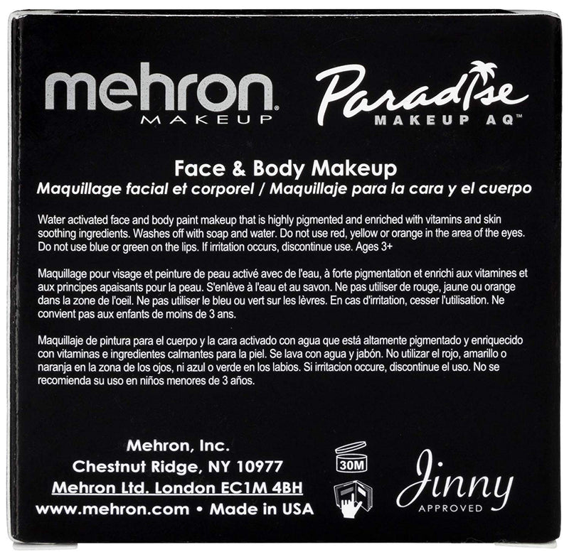 Mehron Makeup Paradise Makeup AQ Face & Body Paint (1.4 oz) (Dark Brown) Mehron
