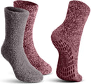 Moisturizing Spa Socks Aloe Infused | 2-Pair | Fuzzy Non Skid Gel Sleeping Socks Pembrook Store