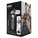 Braun Electric Razor for Men Flex Head Foil Shaver with Precision Beard Trimmer, Rechargeable, Wet & Dry, 4in1 SmartCare Center and Travel Case, Silver, 4 Count Braun