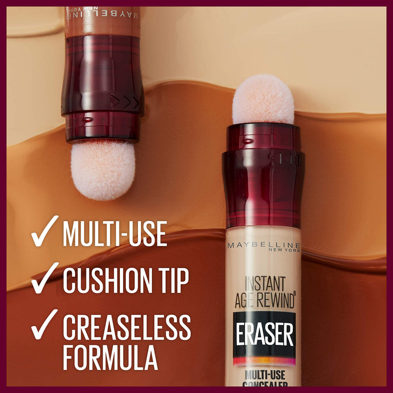 Maybelline Instant Age Rewind Eraser Dark Circles Treatment Multi-Use Concealer, Warm Olive, 0.2 Fl Oz (Pack of 2) (Packaging May Vary) Maybelline New York