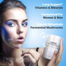 Codeage Lungs Vitamins, A, C, D, E, B6, Milk Thistle Lung Supplement, Zinc & Magnesium, Cordyceps, Reishi, Chaga, Poria, Tylophora, Ginger, Peppermint Leaf Organic Herb Cleanse - Non-GMO - 90 Capsules Infinity Warehouse