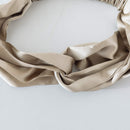 ZIMASILK 100% Mulberry Silk Headband Elastic Twisted Head Hair Wrap Accessory Turban For Women(Taupe) ZIMASILK