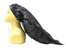 Annie - Ms. Remi Premium Adjustable and Foldable Braid Shower Cap with Drying Loop (Black, 25" x 18.5") Annie