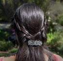 Ginkgo Hair Clip, Hand Crafted Metal Barrette Made in the USA with a Medium 70mm Clip by Oberon Design Oberon Design