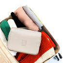 Hanging Travel Toiletry Bag Cosmetic Make up Organizer for Women and Girls Waterproof (Beige) Narwey