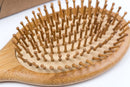 SHARCA Premium Wooden Bamboo Hair Brush with Ball Tipped Bristles from Natural Wood. Organic, Biodegradable, No plastic Sharca