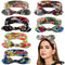 Yeshan Bow Headbands for Women Boho Wide Bandana Headbands Flower Printed Rabbit Ears Hair Bands Fashion and Sport Hair Accessories for Women and Girls,Pack of 6 Yeshan