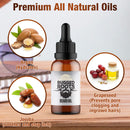 Beard Oil and Conditioner by Rugged Root-Natural Beard Care Made with Tobacco Vanilla Scented Premium Oils- Softens Beard and Promotes Healthy Beard Growth-Small Gift for Men, Perfect Stocking Stuffer Rugged Roots