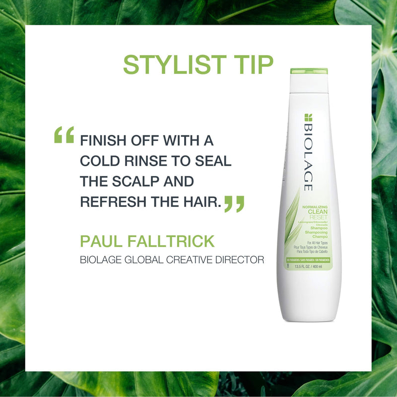 BIOLAGE Normalizing Clean Reset Shampoo | Intense Cleansing Treatment To Remove Buildup | For All Hair Types | Paraben-Free | Vegan BIOLAGE