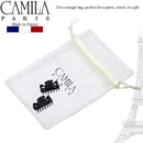 Camila Paris CP3027 French Hair Clip for Women, 1.5 inch Set of 2 Black Girls Hair Claw Clips Jaw Fashion Durable Styling Hair Accessories for Women, Strong Hold No Slip Grip, Made in France Camila