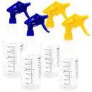 Youngever 4 Pack Empty Spray Bottles, 16 Ounce Spray Bottles for Cleaning Solutions, All - Purpose with Clear Finish, Pressurized Sprayer, Adjustable Nozzle, Printed Measurements and Checkbox Youngever