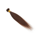 Silky Straight Human Hair Bundle Sew in Brazilian Hair Weft 14 inches Dark Brown 1 Bundle 100g Soft Long Remy Hair Weave Extension for Afro American Black Women