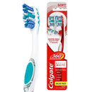 Colgate 360° Advanced Optic White Toothbrush, Soft, 2 Count Colgate