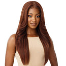 Outre Synthetic Pre-Plucked HD Transparent Lace Front Wig- KIMORA (1B Off Black) Outre