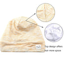 Sent Hair Satin Lined Bonnet for Women Hair Cover Bonnet Adjustable Night Sleeping Cap Slouchy Beanie Hat for Long Curly Hair,Braids,Dreadlocks(Yellowish) sent hair